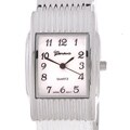 Geneva Platinum Women's Ribbed Bangle Watch
