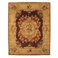 Wool Medallion Aubusson Rug (5' x 8')