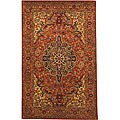 Hand-tufted Wool Geometric Tabriz Rug (5' x 8')