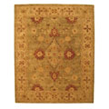 Hand-tufted Wool Green Agra Rug (7'9 x 9'9)