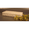 (Set of 2) Silk Dupioni Beaded Jewelry Boxes
