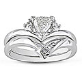 14k White Gold 3/8ct TDW Diamond Bridal Ring Set (G-I, SI-I1)