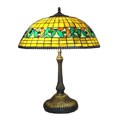 Tiffany-style Gold Ivy Table Lamp