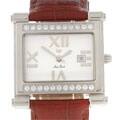 Lucien Piccard Women's Crystal Brown Strap Watch