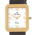 Lucien Piccard Men's White Dial Goldtone Watch