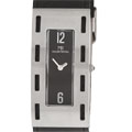 Mount Royal Women's Black Satin Rectangular Watch