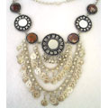 White Metal & Coins Necklace (India)