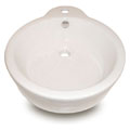 Fontaine Single Post Porcelain Vessel Sink with Free Drain