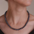 Freshwater Cultured Black Pearl Strand (7.5-8 mm/18 in.)