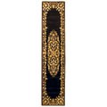 Hand-tufted Heritage Black Wool Runner (2'3 x 12')