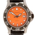 Stuhrling Original Men's Orange Dial Sport Watch