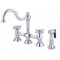 Chrome Bridge Kitchen Faucet