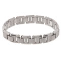 Men's Titanium Dual-finish Link Bracelet (8.75in/13mm)