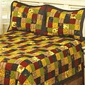 Harvard Square Cotton Patchwork Quilt Set