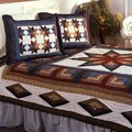 Carpenters Star Oversized Patchwork Quilt Set