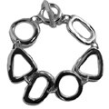 Sterling Silver Abstract Links Bracelet (Mexico)