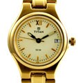 Titan Women's Goldtone Dial Watch