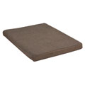 Large Chocolate Microfiber Memory Foam Bed