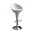 Metropolis White Adjustable Bar Stools (Set of 2)