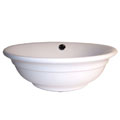 Fontaine White Porcelain Sink w/ Drain Assembly