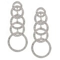 Sterling Silver CZ Bubble Drop Earrings