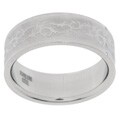 Stainless Steel Rambling Vines Comfort Fit Ring