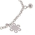 Sterling Silver Large Flower & Jingle Ball Anklet