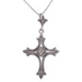 Sterling Silver Marcasite Cross Pendant