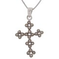 Sterling Silver Marcasite Cross Pendant