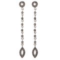 Sterling Silver Marcasite Dangling Earrings