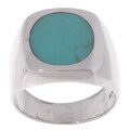 Men's Sterling Silver Turquoise Ring