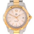 Tag Heuer Silver Dial Two-tone Aquaracer Watch