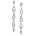 Sterling Silver CZ Dangling Earrings