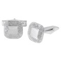 Sterling Silver Square Cuff Links