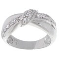 Sterling Silver Cubic Zirconia Love Knot Ring
