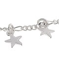 Italian Sterling Silver Stars Anklet