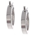 Sterling Silver Heavy Tube Fashion Earrings