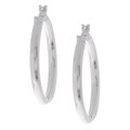 Sterling Silver Hoop Fashion Earrings
