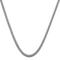 14k White Gold 20-inch Silk Foxtail Necklace
