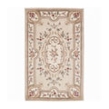 Hand-tufted Aubusson Ivory Wool Rug (5' x 7'9)