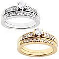 14k Gold 1/2ct TDW Round Diamond Bridal Ring Set (H-I, I1)