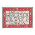 Alphabet Hand-woven Wool Rug (6 x 9)