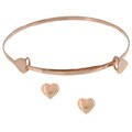 14k Gold Children's Heart Bracelet & Earring Set