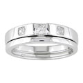14k White Gold 1/3 TDW Princess Diamond Bridal Ring Set (G-I, I1-I2)