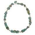 Sterling Silver Turquoise Bead Necklace