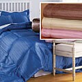 Satin Down Alternative Pleated Comforter Set