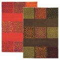 Hand-tufted Mystique Web Rug (5' 3 x 7' 7)