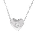 Platinum Heart Diamond Pendant
