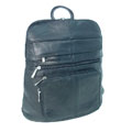 Adi Designs Genuine Leather Wide Mouth Backpack