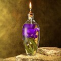Kahar Purple Iris Botanical Oil Lamp (24 oz.)